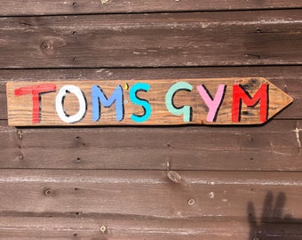 1 Personalised Gym Sign, Custom Gym Sign, Home Gym Sign, Home Gym Decor, Gift for Him, Valentine's Gift, Birthday Gift, Home Decor, Gym Sign
