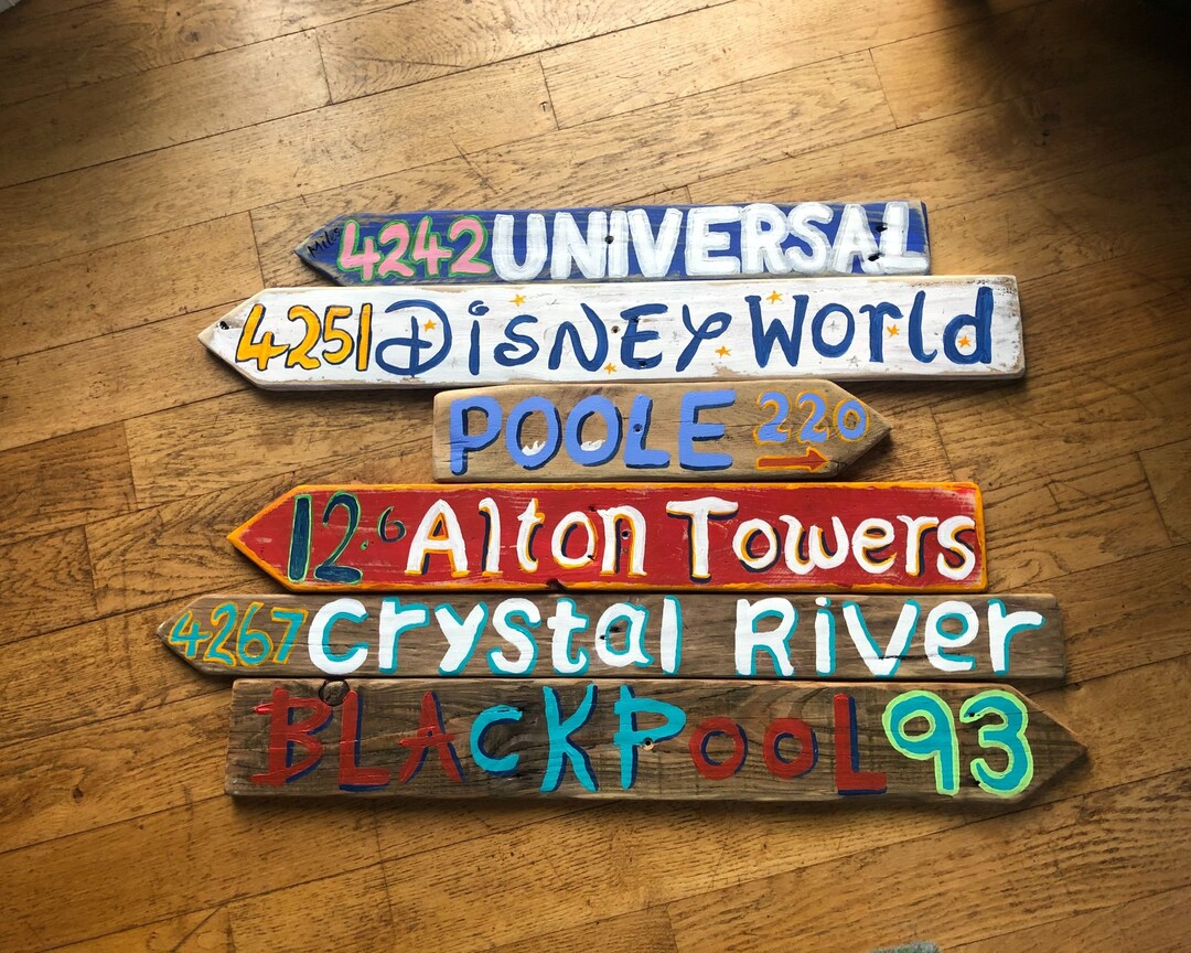 8 Custom Theme Park Signs for Amusement Park Lovers. Personalised