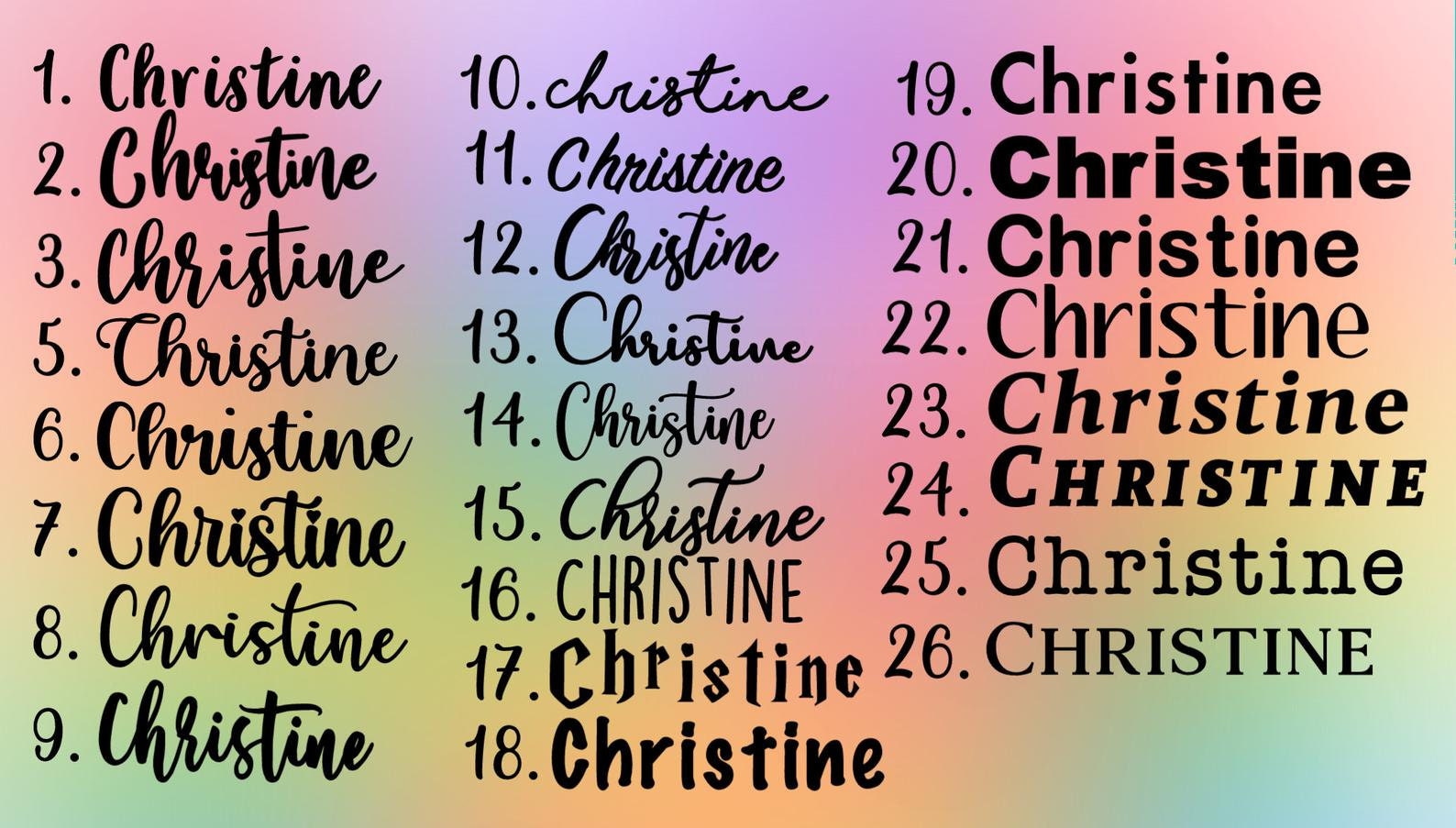 Custom Name Vinyl Decal Name Sticker Custom Vinyl Lettering Etsy