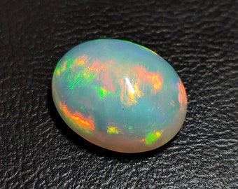 Natural Ethiopian Opal Cabochon Loose stone  Welo Fire Opal Gemstone Oval Shape 13.70 Carat Christmas sale 19x16x9mm