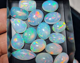 Ethiopian Opal Natural Opal Lot 54 Pieces , Size 15 to 25 mm, Weight 332.10 cts.