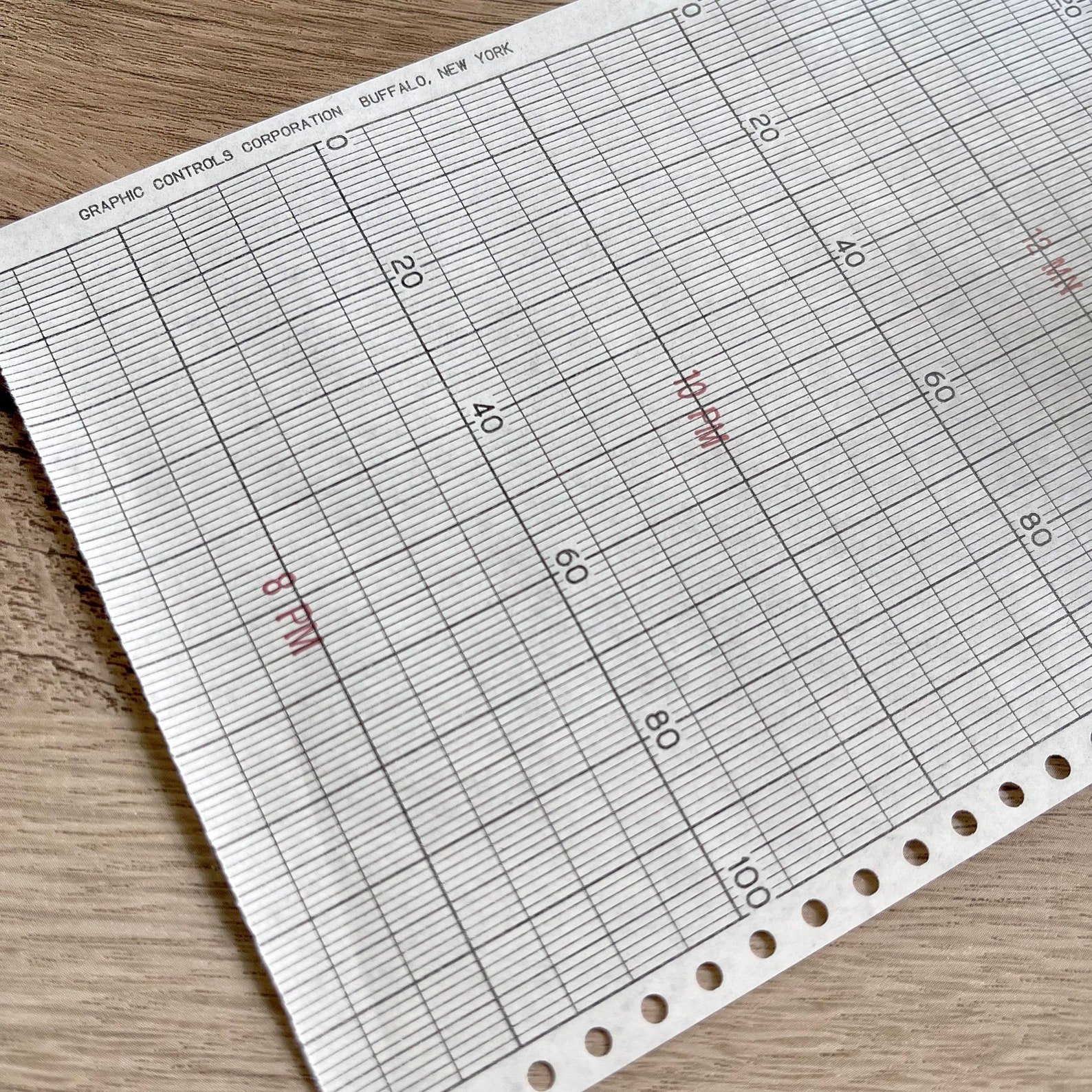 Vintage Graph Paper Roll Black Etsy