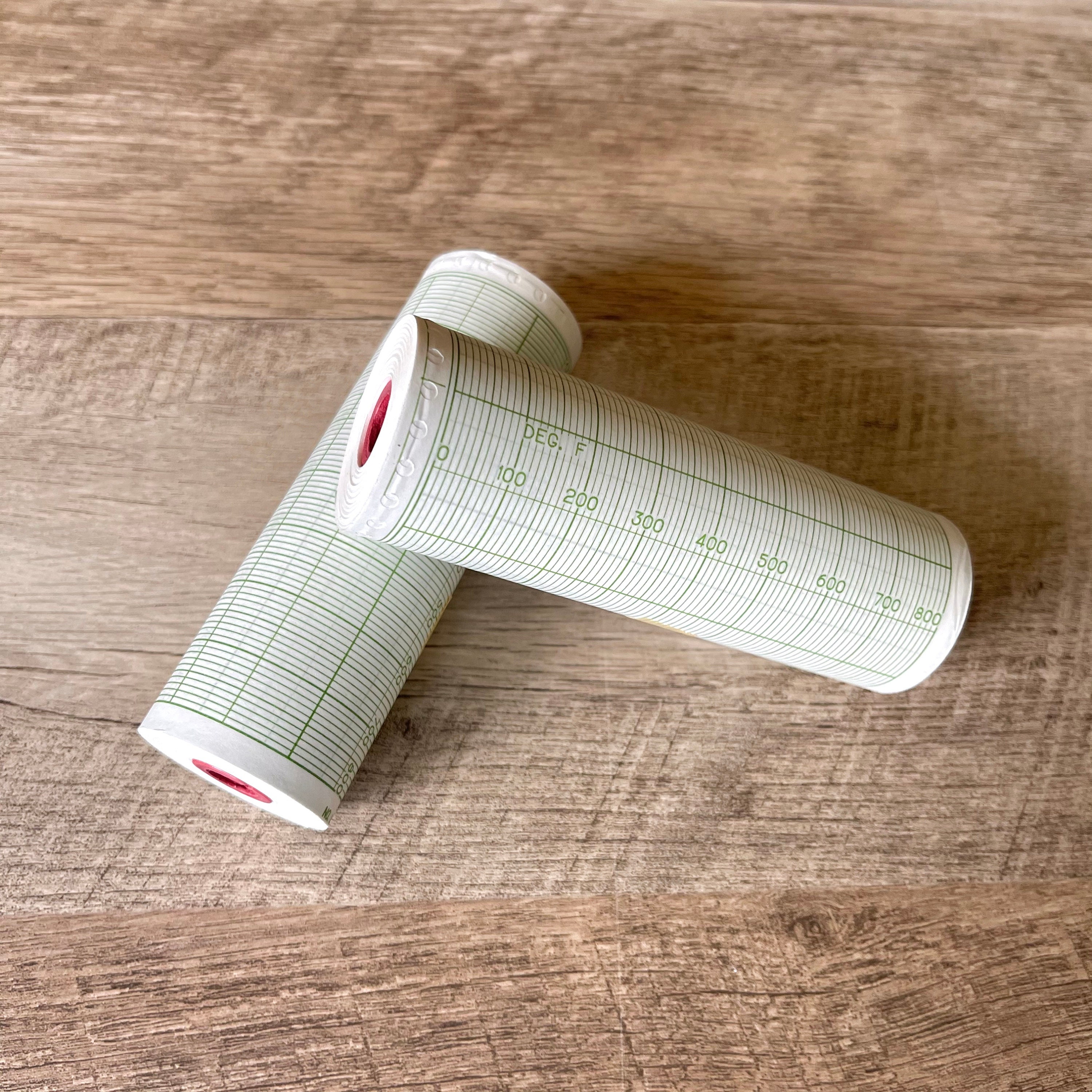 Vintage Graph Paper Roll Green Etsy