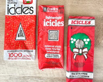 1970s Tinsel Icicles | 500 or 1000 ct