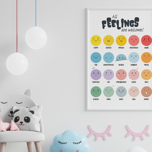 My Calming Strategies Chart & Poster for Kids Feelings | Etsy Canada