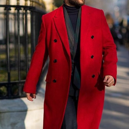 long red trench coat men
