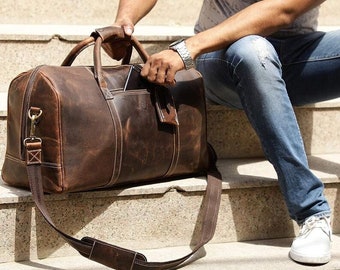 Distressed Single Pocket Leather Apron Brown Full Grain - Etsy