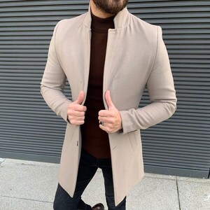 Long Overcoat Long Trench Coat Men 