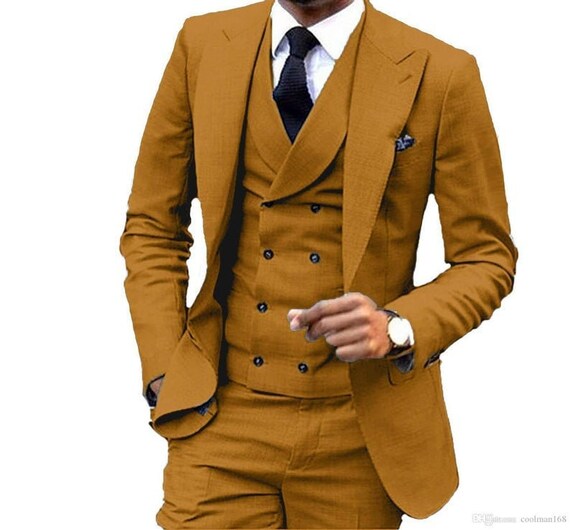 Christmas Men Suit Men Luxury 3 Piece Suit Wedding Party Wear