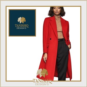 Red winter deals dress coat