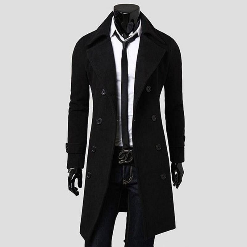long black jacket men