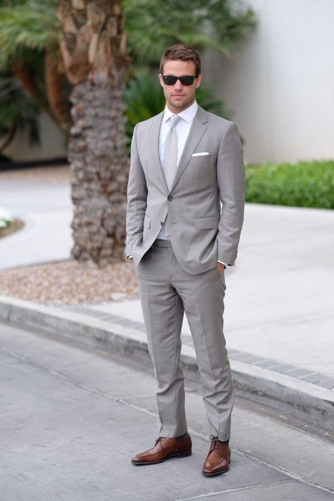 Grey Men’s Dress Shoes for Wedding