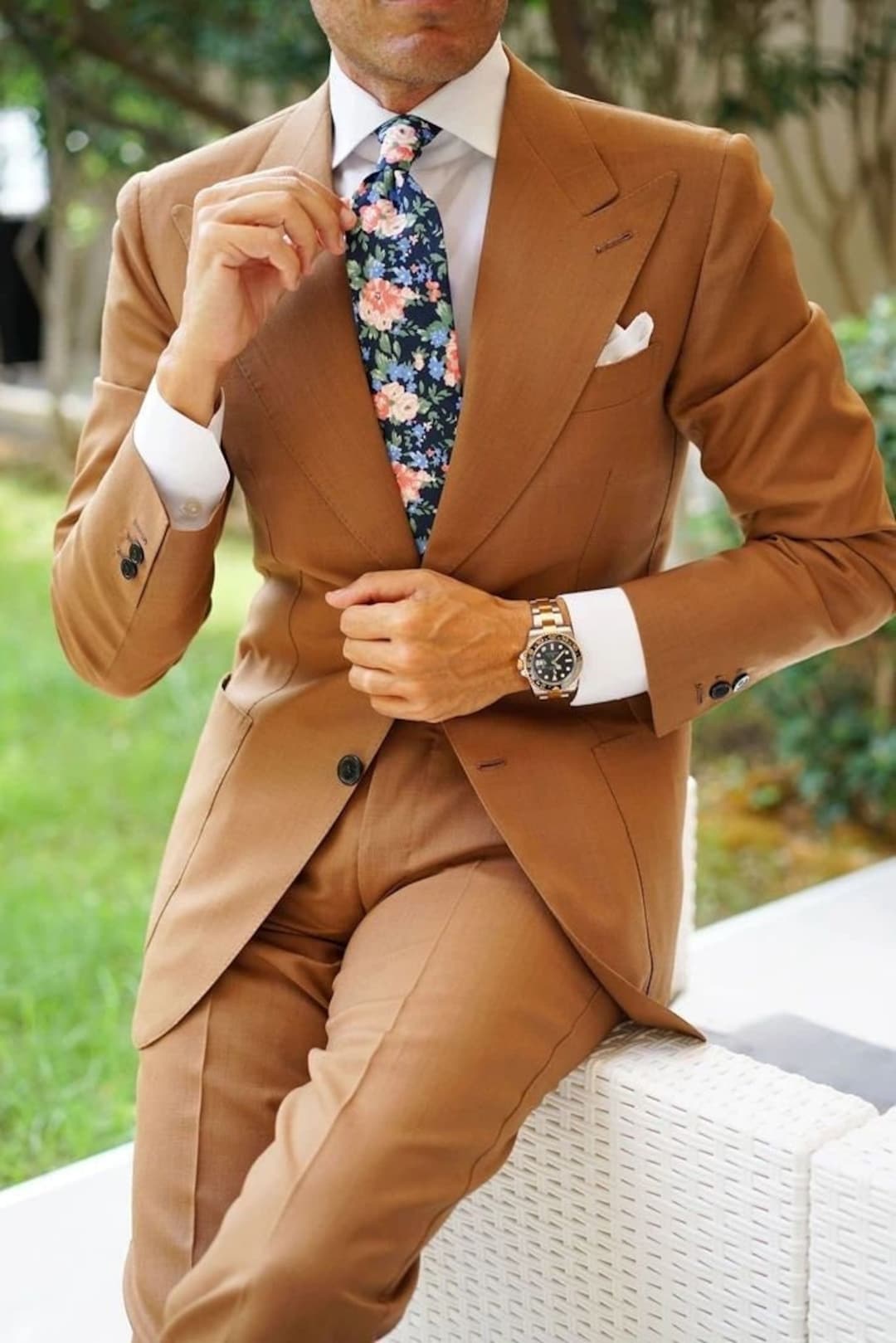 Men Suit Light Brown Suit Men Wedding Suit Groom Wear Dinner Etsy