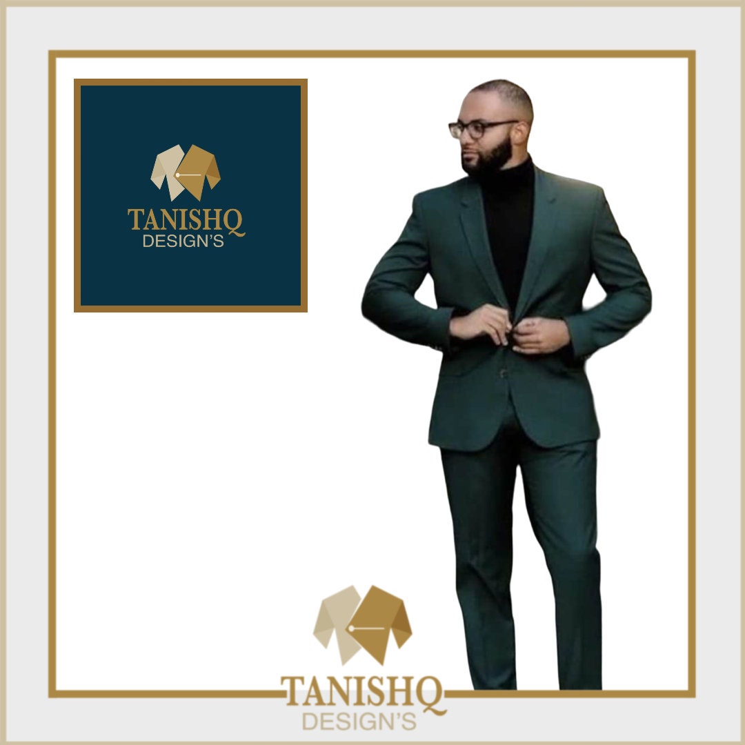 Men Suit Green 2 Piece Beach Wedding Suit Groom Wear Suit Wedding Suit