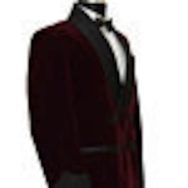 Mens Burgundy Smoking Jacket Designer Evening Party Host Wear Elegant Double Breasted Velvet Dinner Blazer Coat