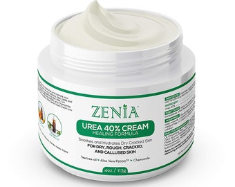 40% Urea Cream - Helps Extremely Dry, Callused, Rough, Dead Skin - For Feet, Hands, Elbows, Etc. With Pumice Stone