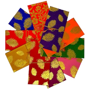 10 Pack Cash Shagun Envelopes For Wedding Parties Special Occasion Eid Gift Dollar Envelope #156G