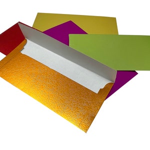 PACK OF 5 Cash Shagun Bandhani Envelopes Pooja Favor Indian Wedding Ramadan Eid Gift Cash Envelope Cover #119H