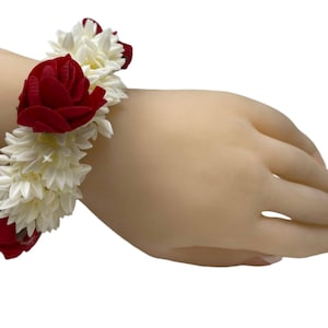 Indian handcrafted Scented artificial Flower Gajra Bracelet Hair Bun Anklet