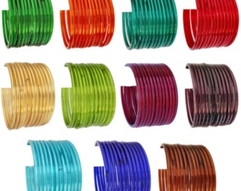12pc Indian Plain Glass Bangles Churiyan Chudiyan Set Available In Different Sizes and Color