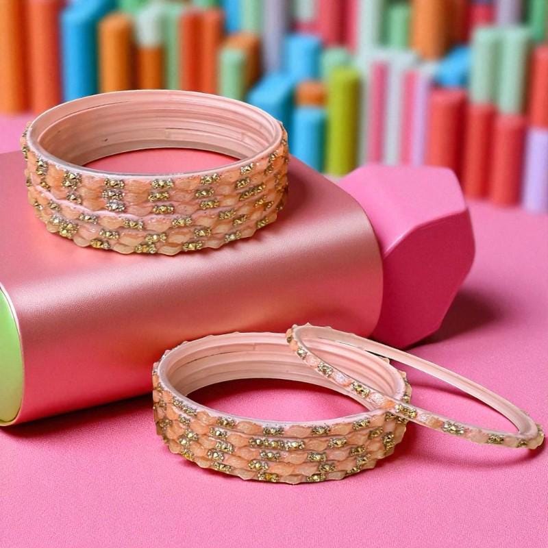 Pink Jaggo Wedding Set Bangles Punjabi Bangles