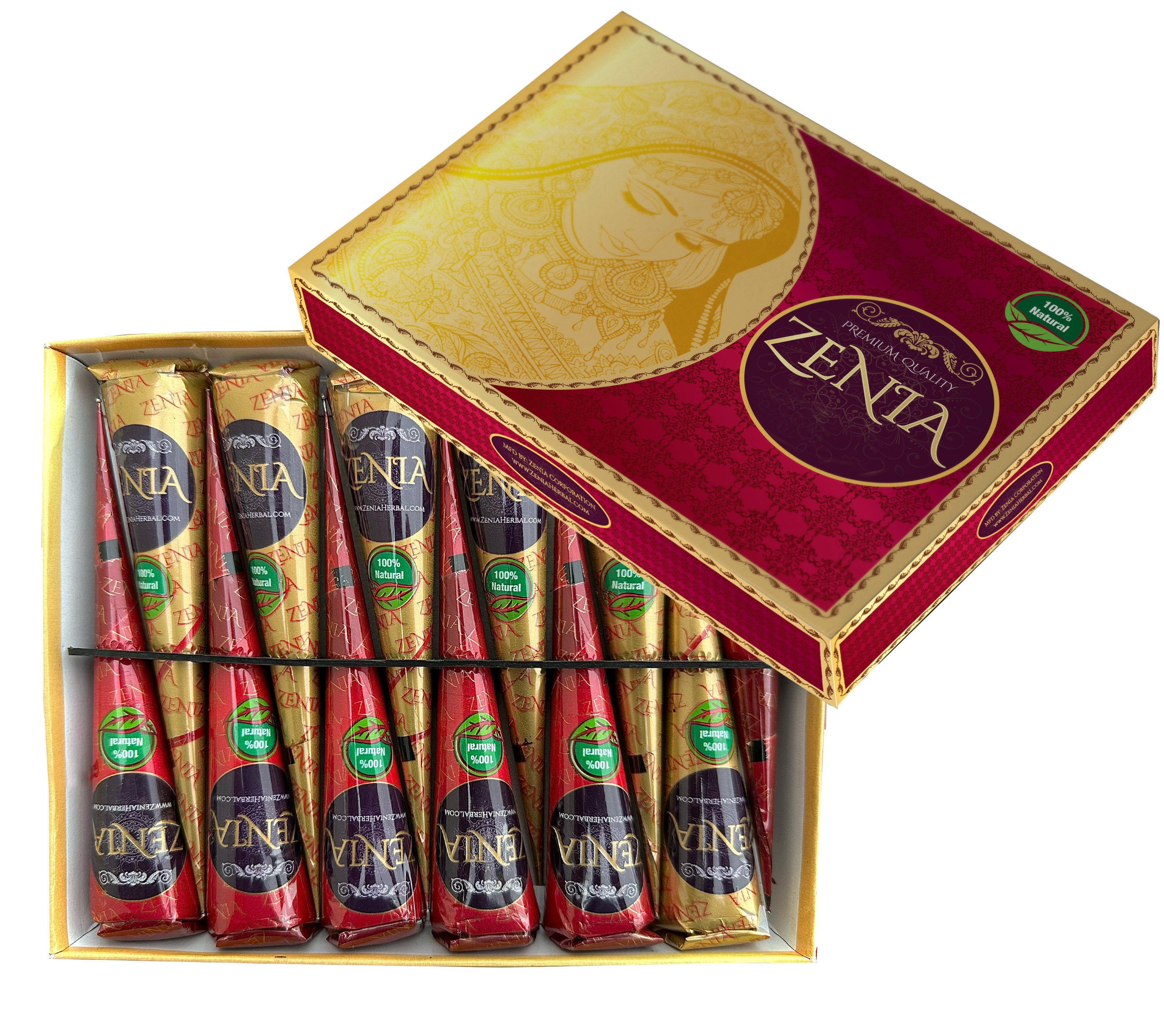 12 Pack Zenia 100% Natural Henna Cones - Etsy
