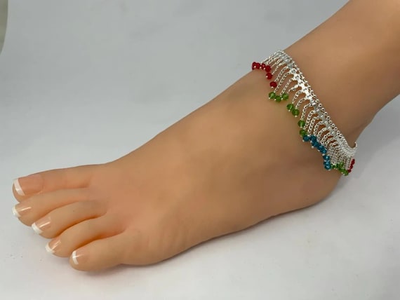 A5 Pair of Anklets Payal Indian Jewelry Etsy