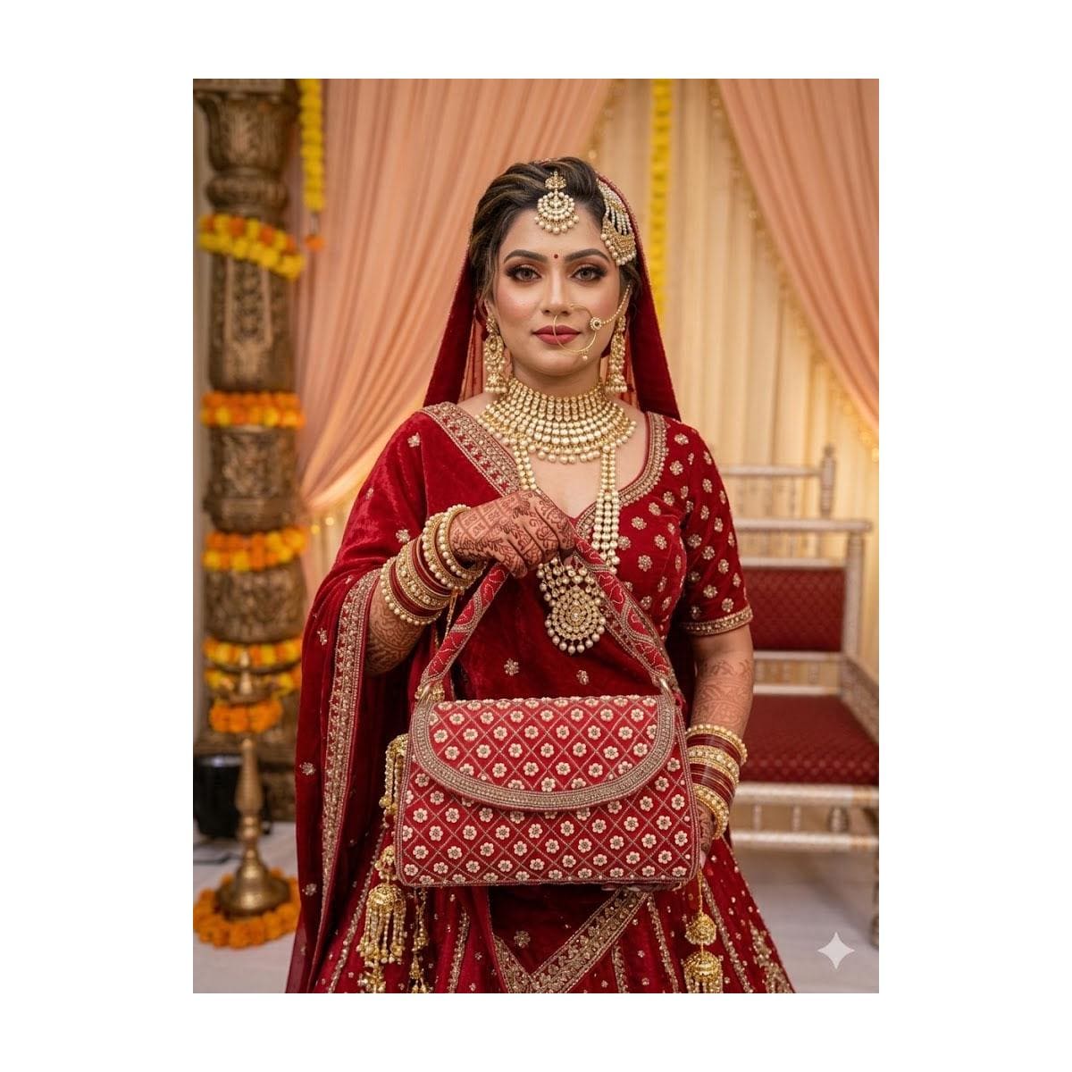 Red and Gold Bridal Lehengas - Etsy Red and Gold Bridal Lehengas - Etsy