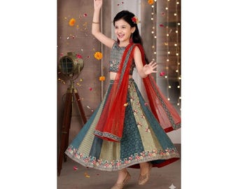 Embroidered Lehenga Choli Set for Girls | Traditional Festive Wear #N10