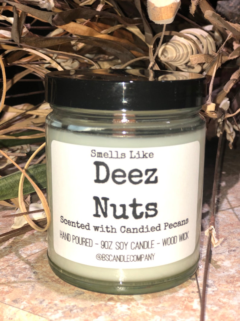 Deez Nuts Candle Scented With Candied Pecans Valentines Day Etsy