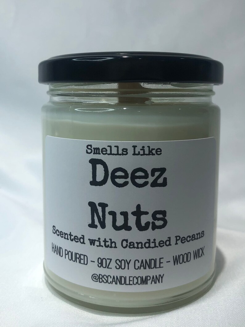 Deez Nuts Candle Scented With Candied Pecans Valentines Day Etsy