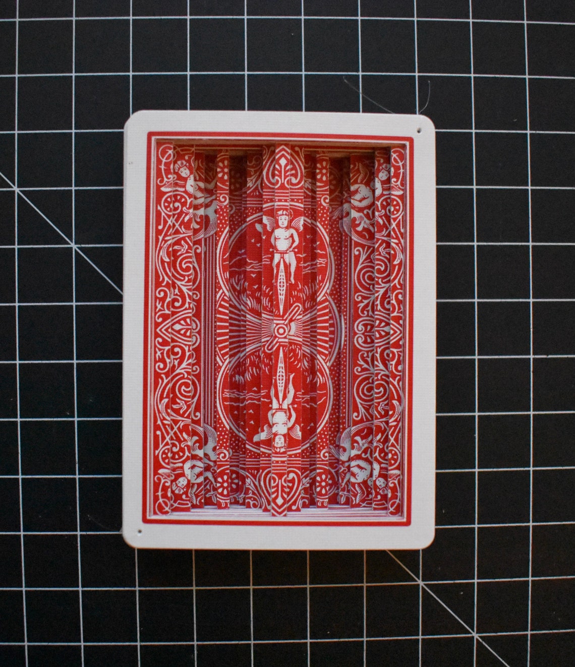 Playing Card Sculpture Etsy