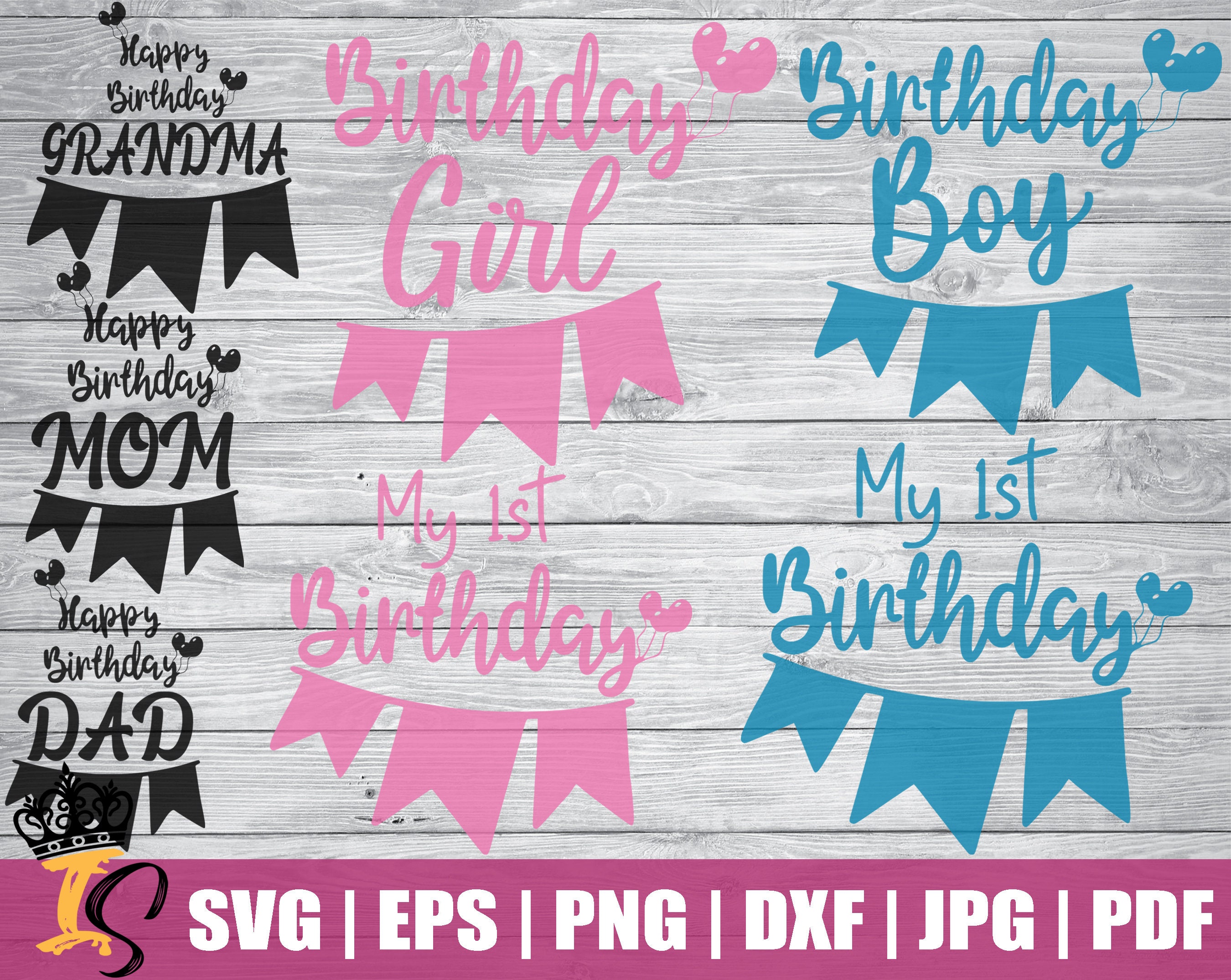 Download Happy Birthday Svg Bundle Comercial Use Instant Download | Etsy