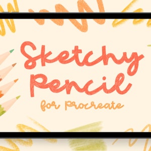 Procreate Pencil Brush | Procreate Sketching Brushes | Texture Brush | iPad Brush | Hand Lettering Brush | Procreate Brush Pack