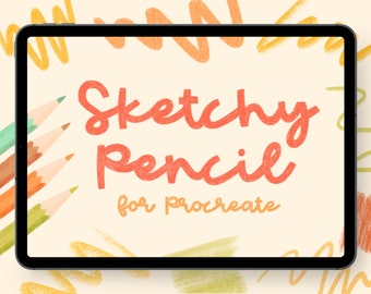 Procreate Pencil Brush | Procreate Sketching Brushes | Texture Brush | iPad Brush | Hand Lettering Brush | Procreate Brush Pack