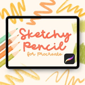 Procreate Pencil Brush | Procreate Sketching Brushes | Texture Brush | iPad Brush | Hand Lettering Brush | Procreate Brush Pack