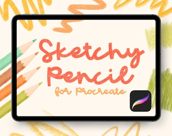 Procreate Pencil Brush Set: 8 Texture & Sketching Brushes (Digital Download)