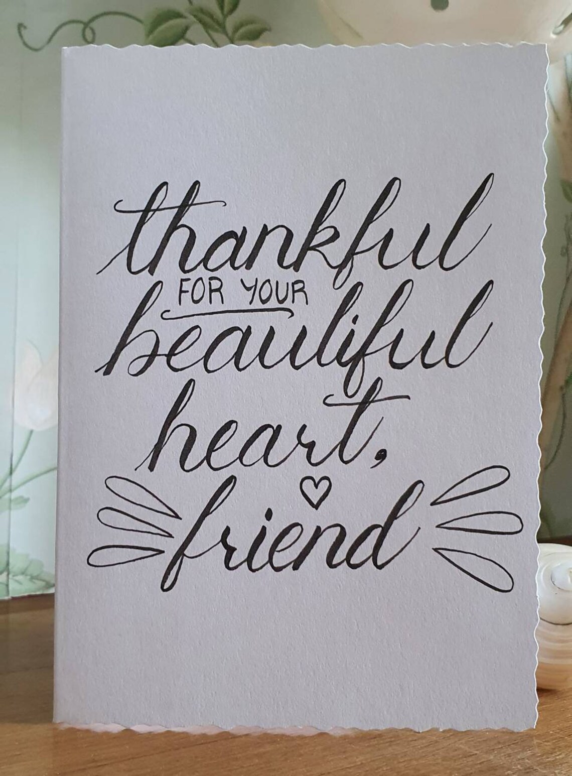 Handwritten Calligraphy Greeting Card | Etsy