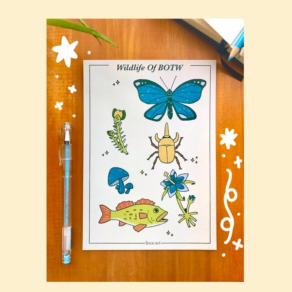 Breath of the Wild Plants Botanical Etsy