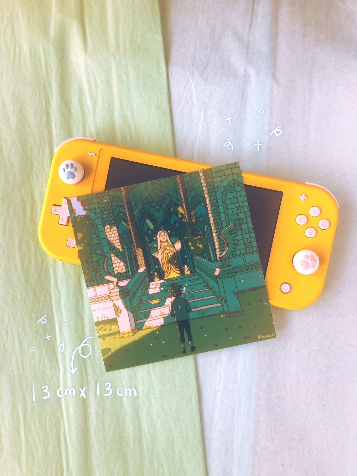 Zelda BOTW Bundle Art Print and Stickers Goddess Statue Print Korok