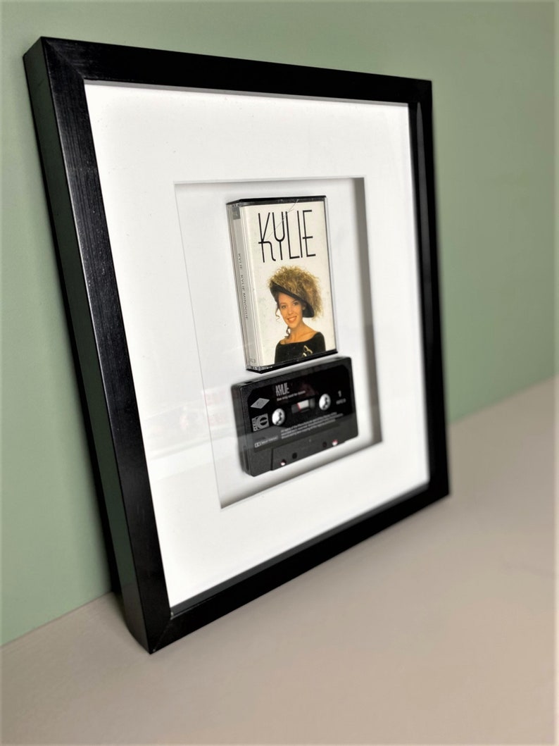 Framed Vintage Cassette Print Original Music Lover Art Pop Princess Music Kylie Minogue Kylie Album Cassette Art Pop Music Print