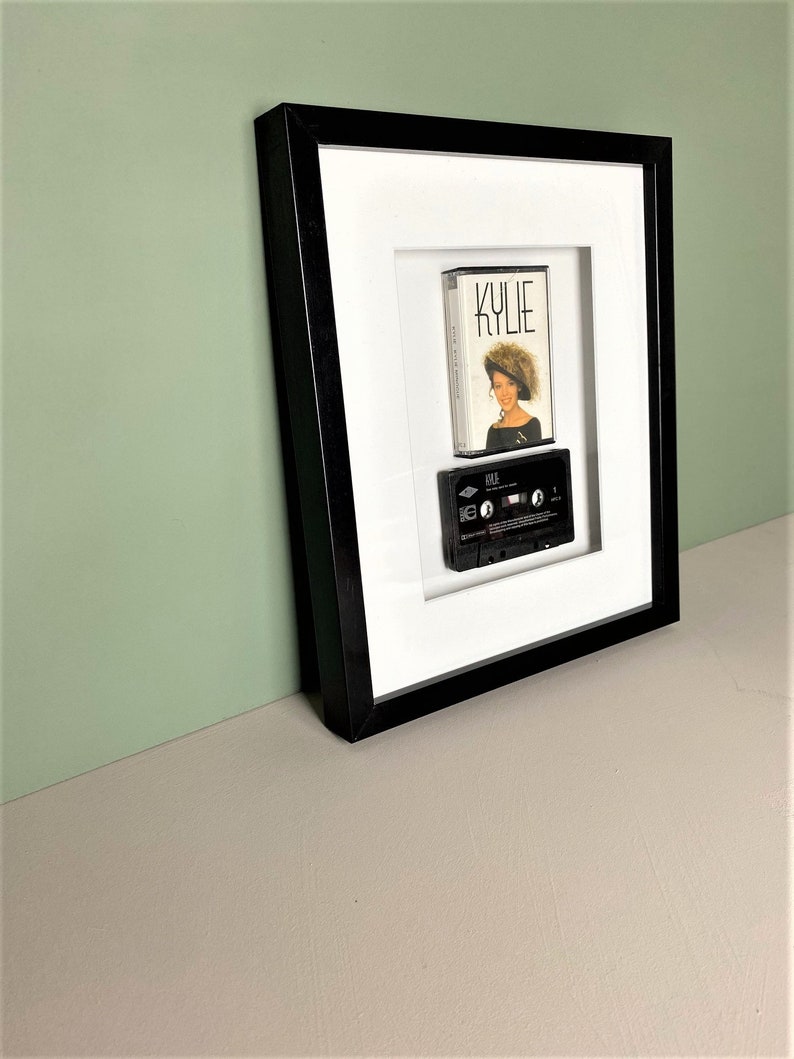 Framed Vintage Cassette Print Original Music Lover Art Pop Princess Music Kylie Minogue Kylie Album Cassette Art Pop Music Print