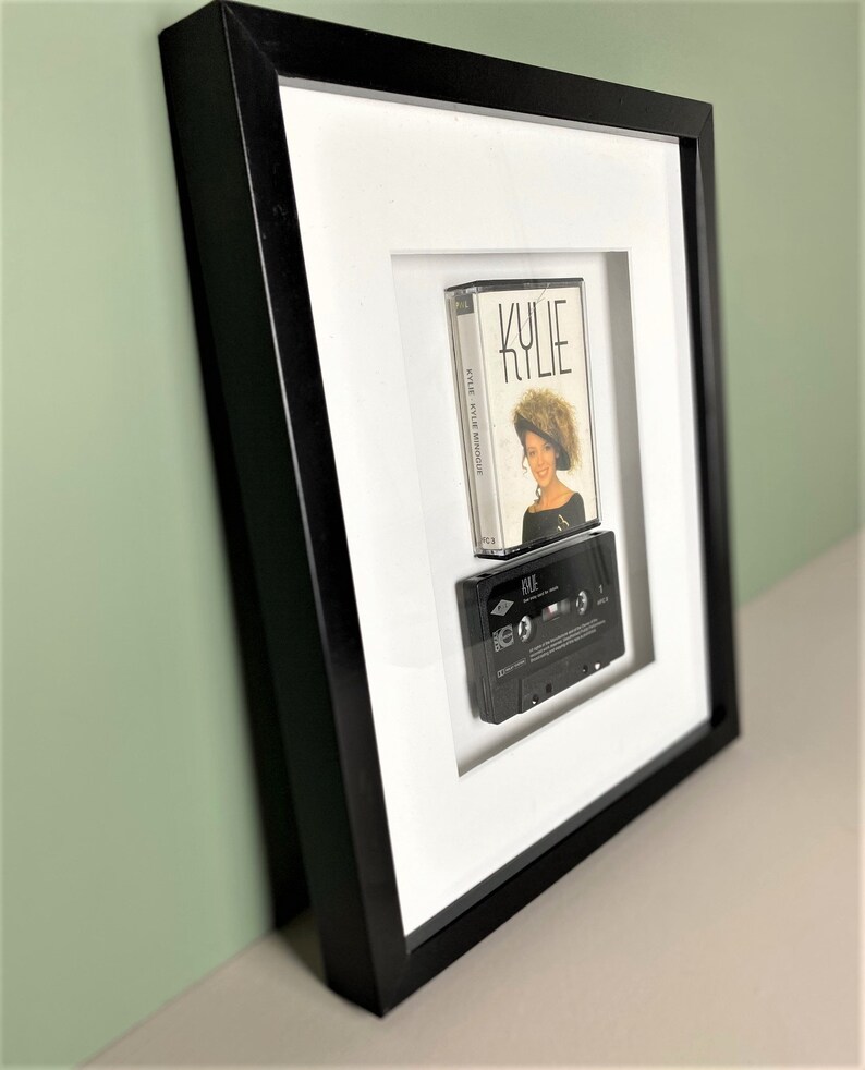 Framed Vintage Cassette Print Original Music Lover Art Pop Princess Music Kylie Minogue Kylie Album Cassette Art Pop Music Print