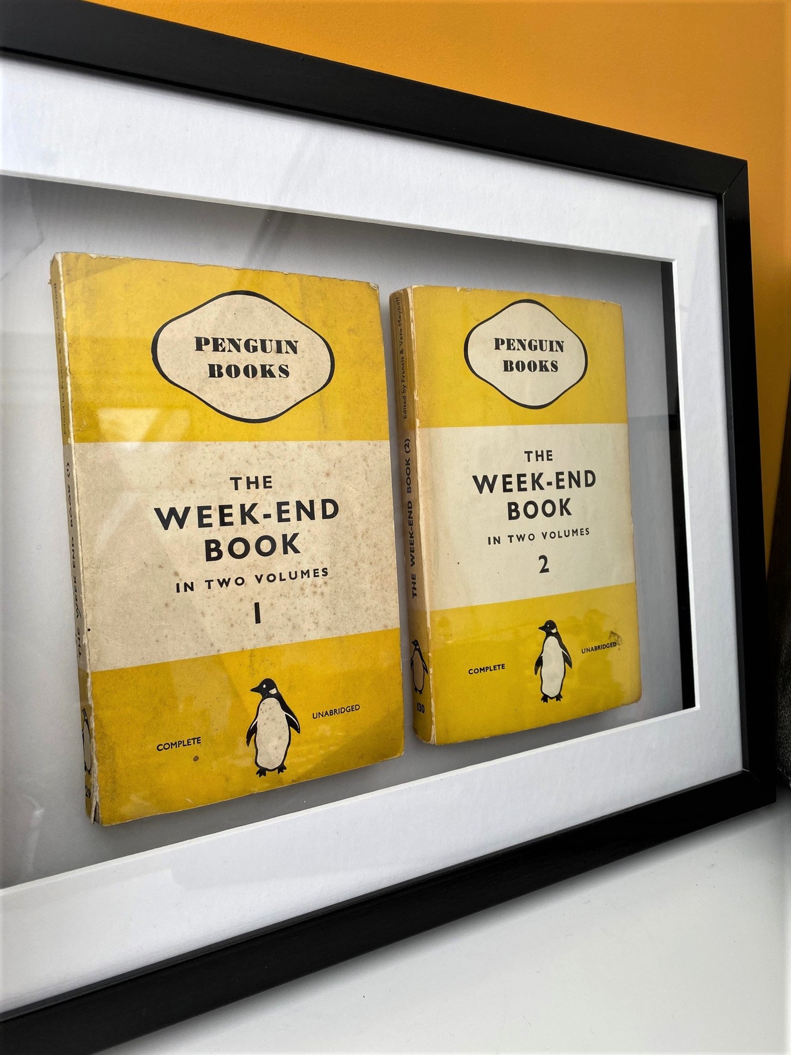 Vintage Penguin Book Framed Penguin Book Art Weekend Book Etsy