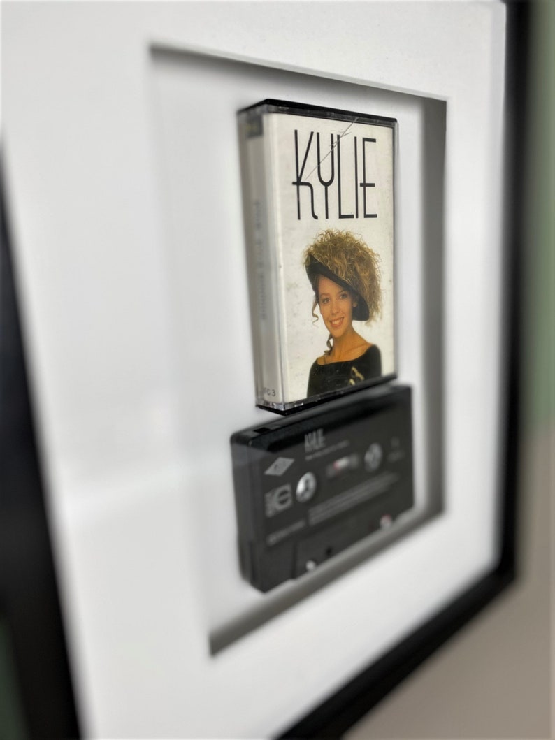 Framed Vintage Cassette Print Original Music Lover Art Pop Princess Music Kylie Minogue Kylie Album Cassette Art Pop Music Print