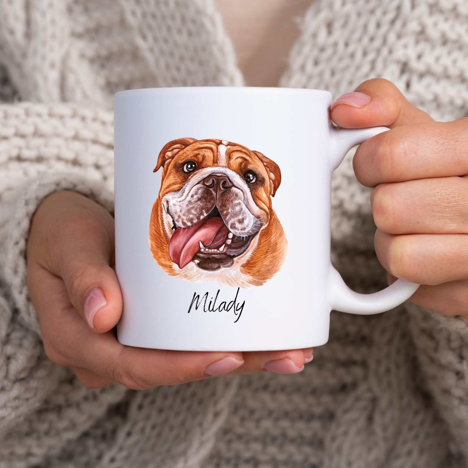 Mug Chien Bulldog avec L'option Personnalisation