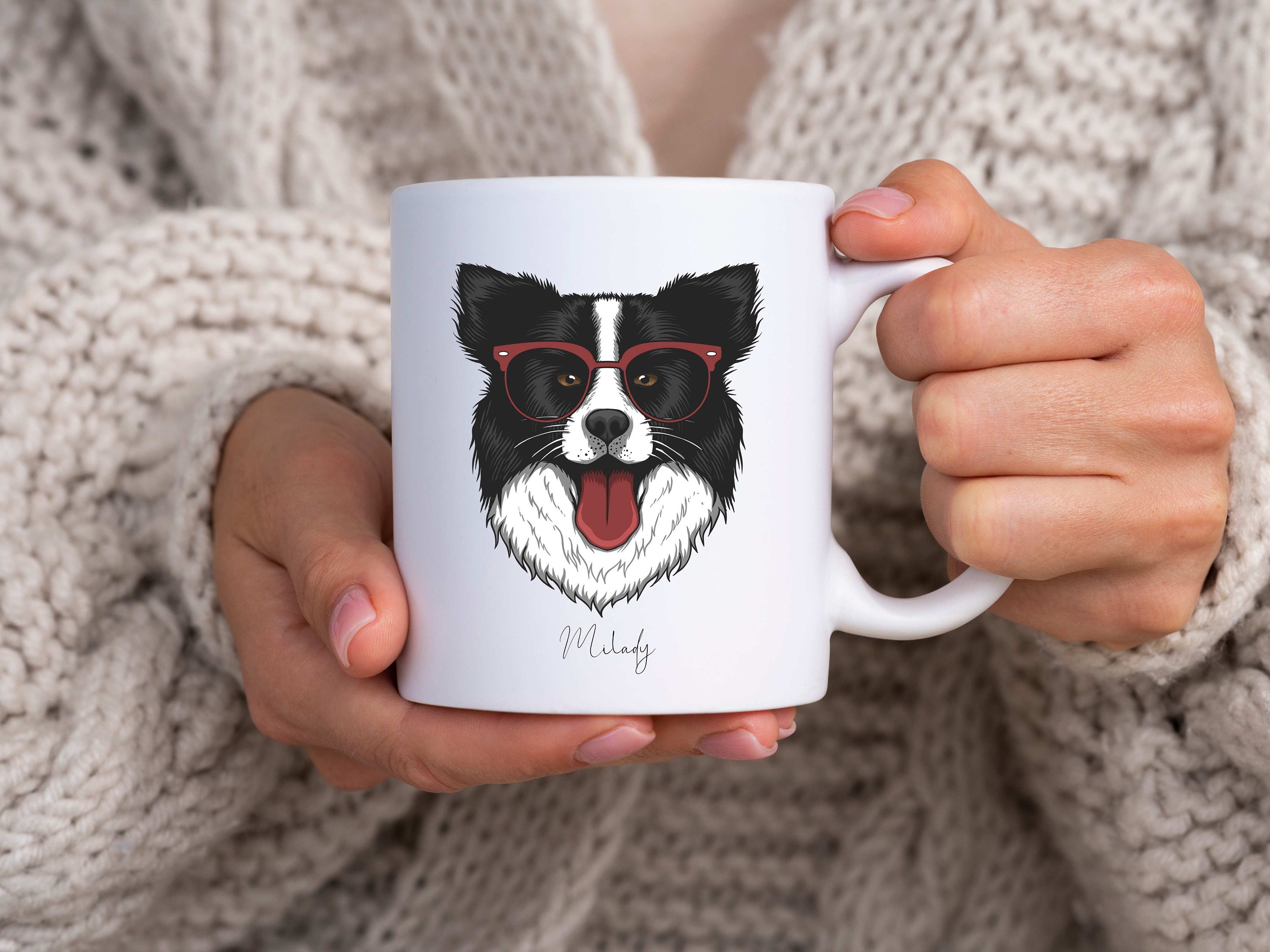 Mug Chien Border Collie à Personnaliser