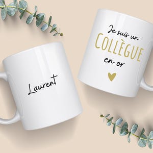 Gold Colleague Mug - Personalized Mug - Colleague Gift - Birthday Gift -