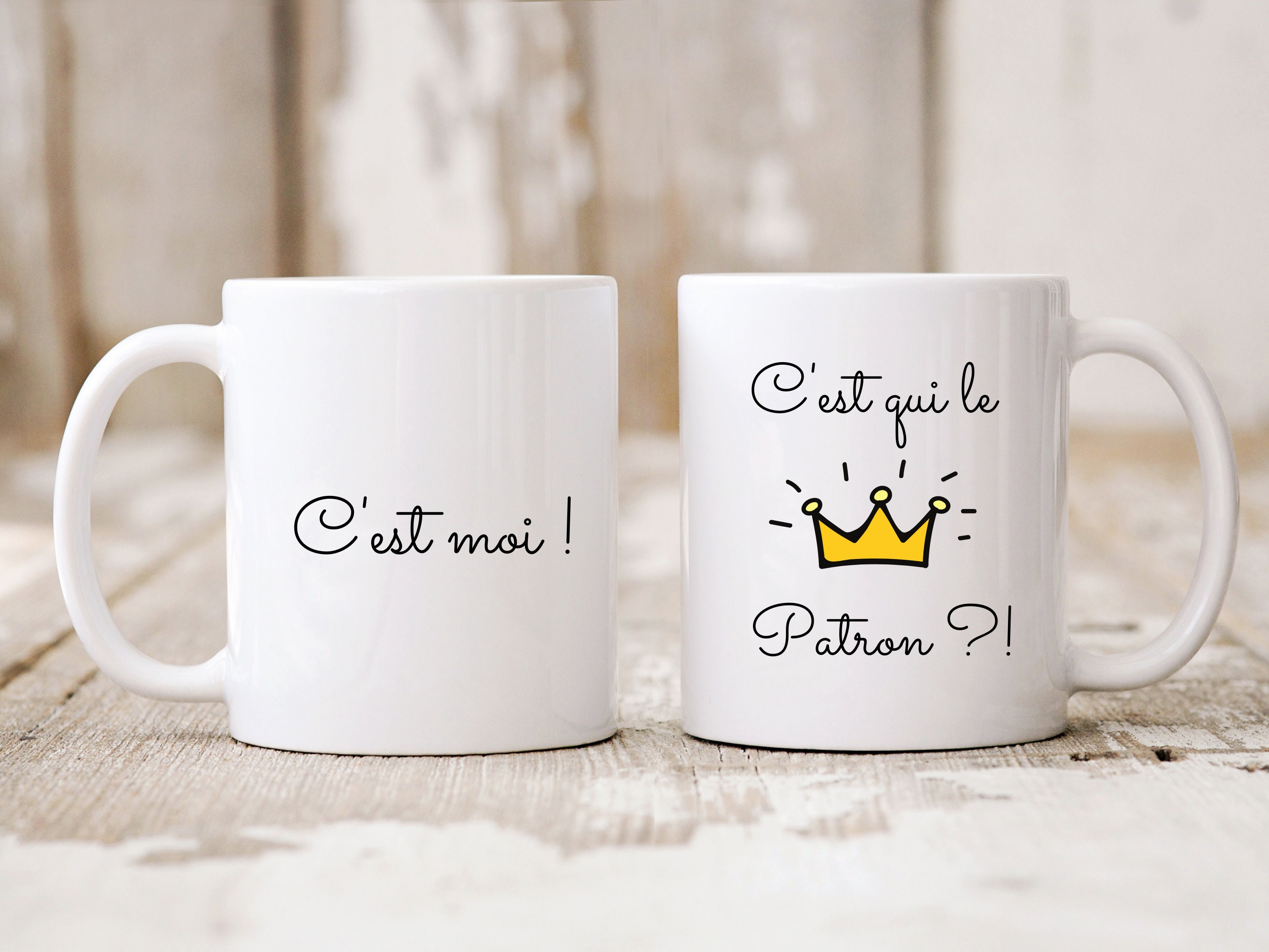 Mug Personnalisé C'est Qui Le Patron | Patronne Moi
