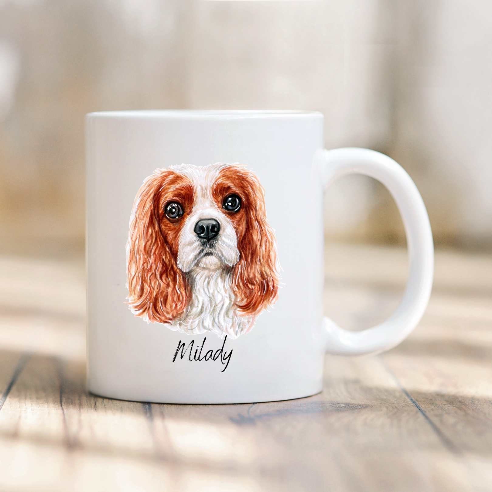 Mug Chien Cavalier King Charles Blenheim avec L'option Personnalisation